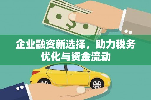 港南企业融资新选择，助力税务优化与资金流动