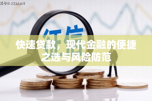 港南快速贷款，现代金融的便捷之选与风险防范