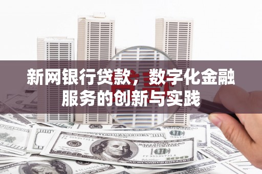 港南新网银行贷款，数字化金融服务的创新与实践