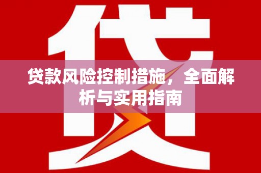 港南贷款风险控制措施，全面解析与实用指南