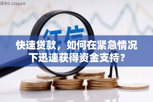 港南快速贷款，如何在紧急情况下迅速获得资金支持？