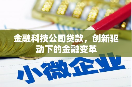 港南金融科技公司贷款，创新驱动下的金融变革