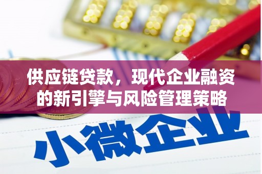 港南供应链贷款，现代企业融资的新引擎与风险管理策略