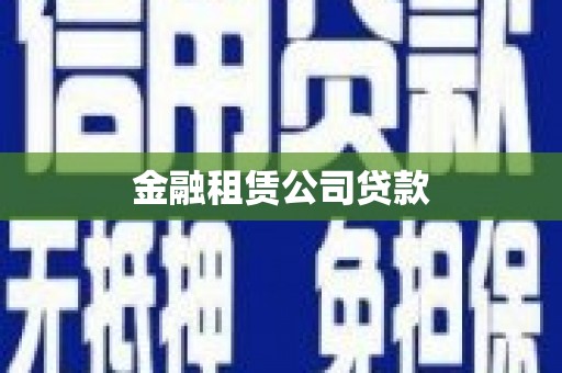 港南金融租赁公司贷款