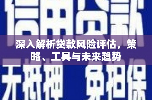 港南深入解析贷款风险评估，策略、工具与未来趋势