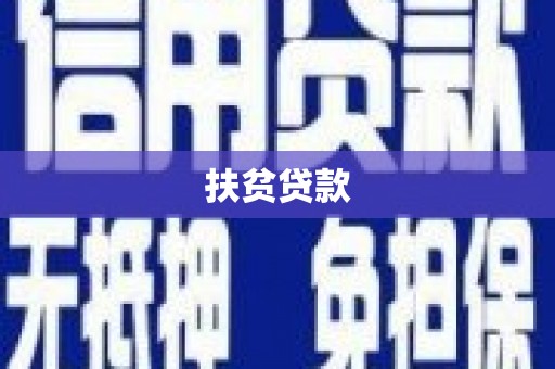 港南扶贫贷款