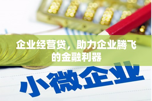 港南企业经营贷，助力企业腾飞的金融利器