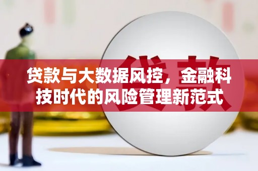 港南贷款与大数据风控，金融科技时代的风险管理新范式