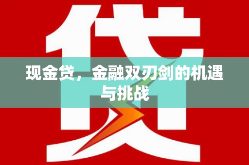 港南现金贷，金融双刃剑的机遇与挑战