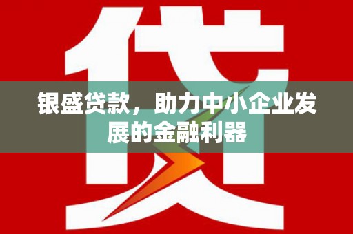 港南银盛贷款，助力中小企业发展的金融利器