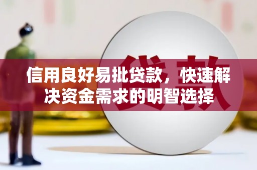 港南信用良好易批贷款，快速解决资金需求的明智选择