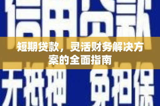 港南短期贷款，灵活财务解决方案的全面指南