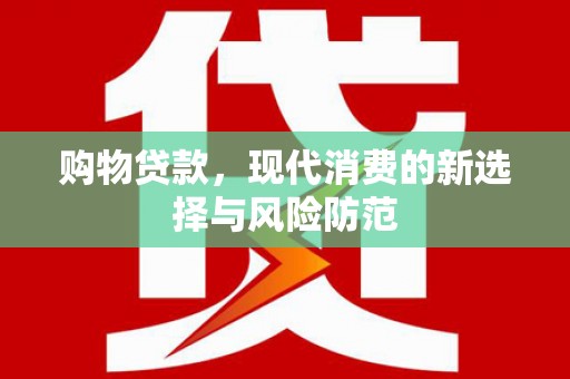 港南购物贷款，现代消费的新选择与风险防范