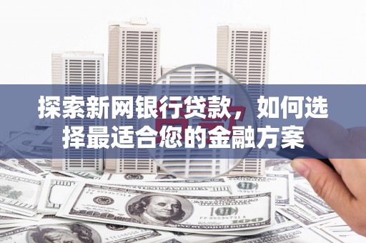 港南探索新网银行贷款，如何选择最适合您的金融方案
