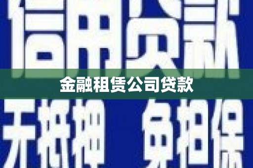 港南金融租赁公司贷款