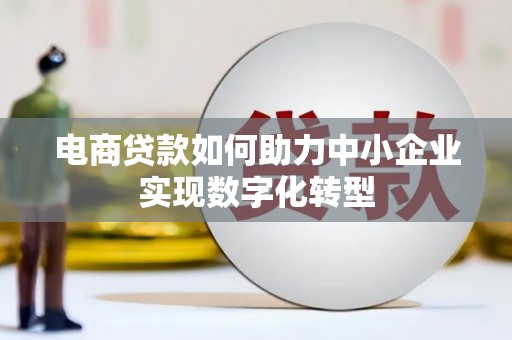港南电商贷款如何助力中小企业实现数字化转型