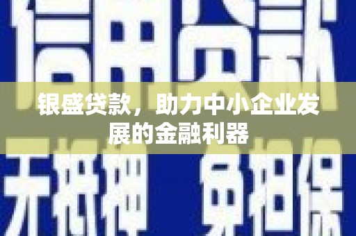 港南银盛贷款，助力中小企业发展的金融利器