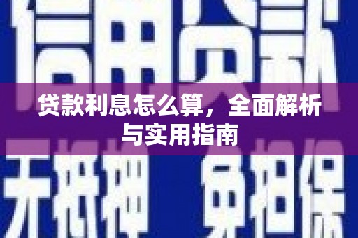 港南贷款利息怎么算，全面解析与实用指南