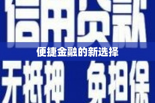 港南便捷金融的新选择