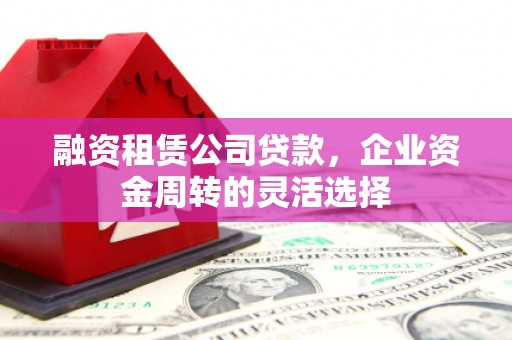 港南融资租赁公司贷款，企业资金周转的灵活选择