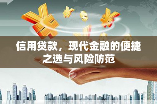 港南信用贷款，现代金融的便捷之选与风险防范