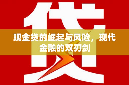 港南现金贷的崛起与风险，现代金融的双刃剑