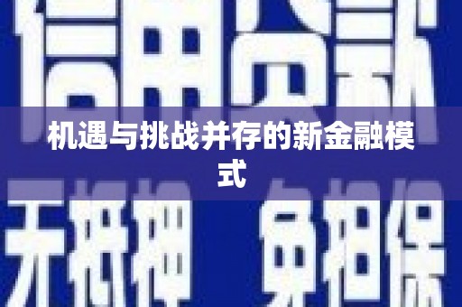 港南机遇与挑战并存的新金融模式