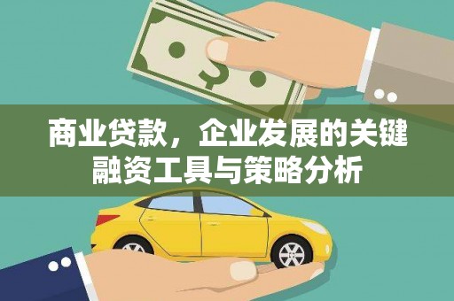 港南商业贷款，企业发展的关键融资工具与策略分析