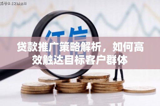 港南贷款推广策略解析，如何高效触达目标客户群体