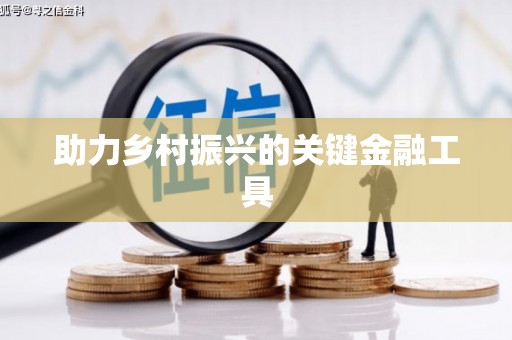 港南助力乡村振兴的关键金融工具
