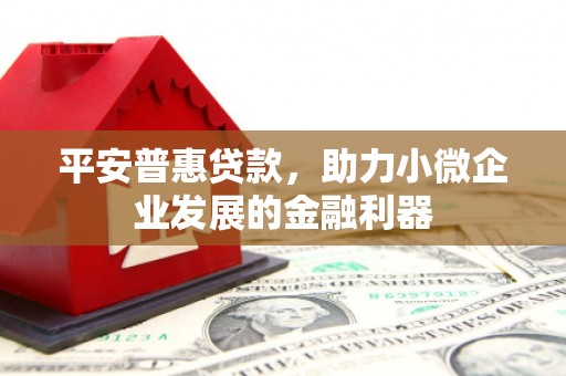 港南平安普惠贷款，助力小微企业发展的金融利器