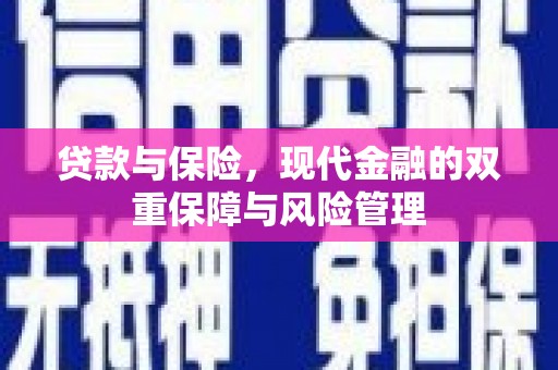 港南贷款与保险，现代金融的双重保障与风险管理
