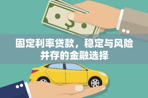 港南固定利率贷款，稳定与风险并存的金融选择