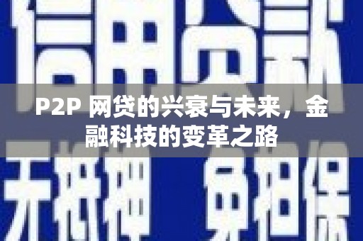 港南P2P 网贷的兴衰与未来，金融科技的变革之路