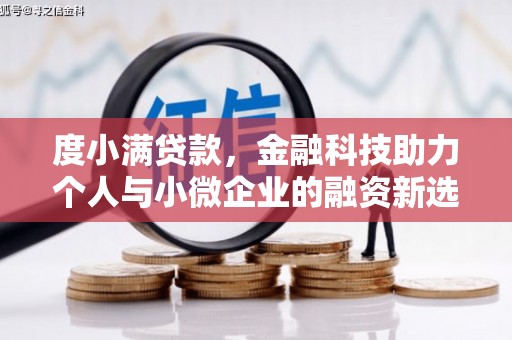 港南度小满贷款，金融科技助力个人与小微企业的融资新选择
