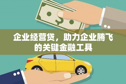 港南企业经营贷，助力企业腾飞的关键金融工具