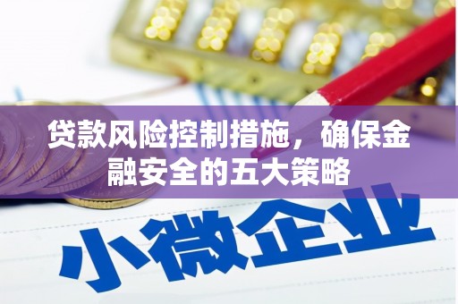 港南贷款风险控制措施，确保金融安全的五大策略