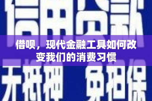 港南借呗，现代金融工具如何改变我们的消费习惯