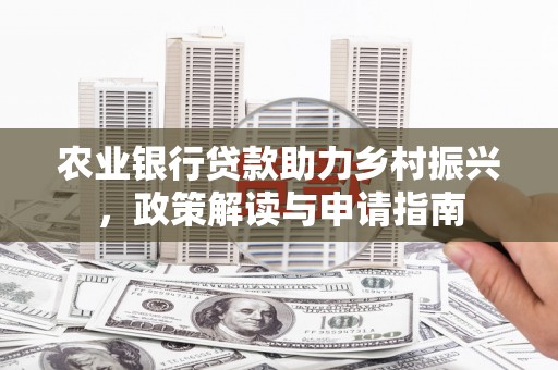港南农业银行贷款助力乡村振兴，政策解读与申请指南