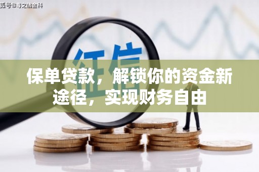 港南保单贷款，解锁你的资金新途径，实现财务自由