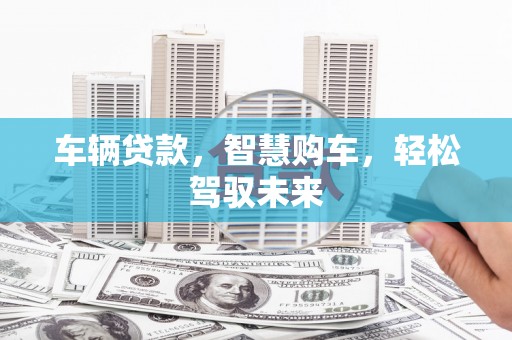 港南车辆贷款，智慧购车，轻松驾驭未来