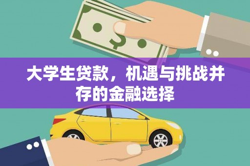 港南大学生贷款，机遇与挑战并存的金融选择