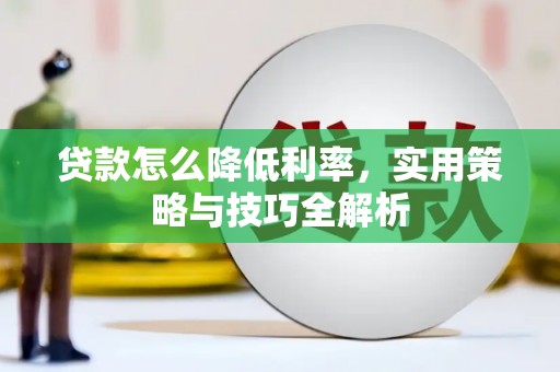 港南贷款怎么降低利率，实用策略与技巧全解析