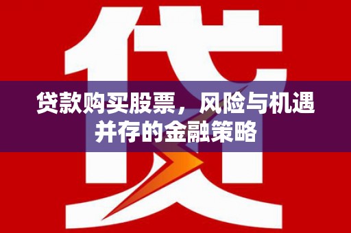 港南贷款购买股票，风险与机遇并存的金融策略
