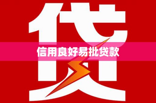 港南信用良好易批贷款