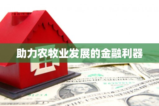 港南助力农牧业发展的金融利器