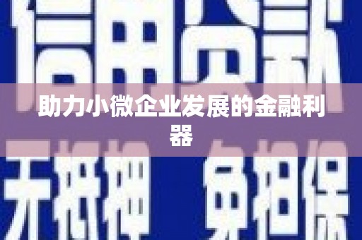 港南助力小微企业发展的金融利器
