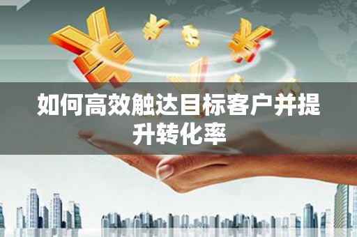 港南如何高效触达目标客户并提升转化率