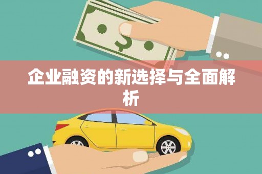 港南企业融资的新选择与全面解析