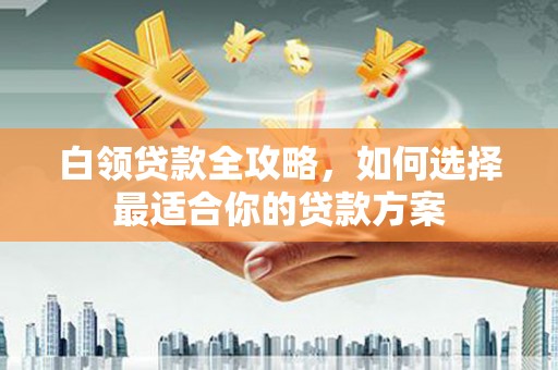 港南白领贷款全攻略，如何选择最适合你的贷款方案